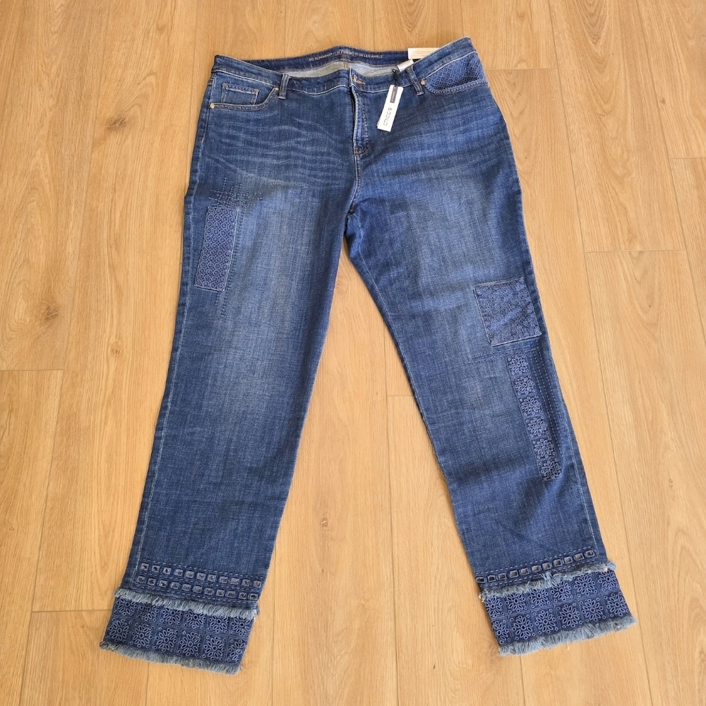 Chico's So Slimming Girlfriend Slim Leg Ankle NWT 20 Tall